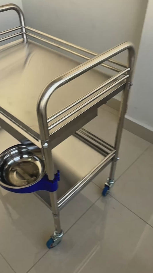 Carrito Mueble Medico Acero Inoxidable