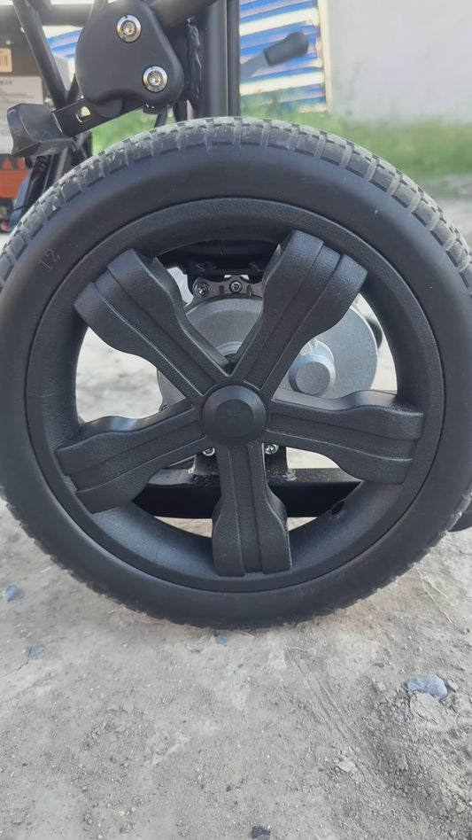 Gambimedic Silla De Ruedas Electrica Acero 22kg Mod. Gm2200 Soporta 100kg Permitida En Aviones Portatil Para Viaje Todoterreno Plegable 2 Motores 150w Bateria Litio 24v12ah De 288wh Incluye Manual