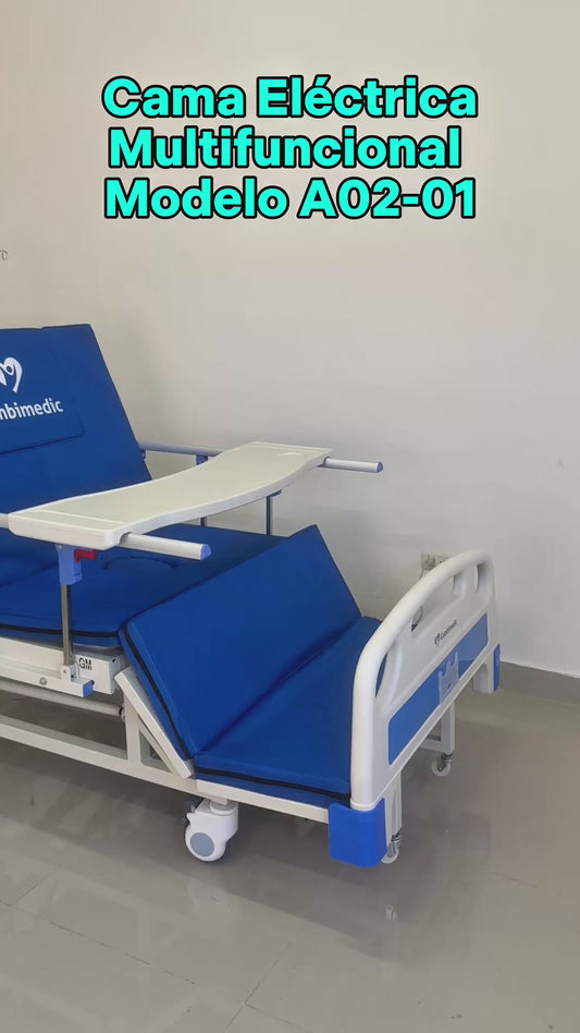 Cama Hospital Electrica Multifunciones 4 Motores Ideal Para Casa Cama Medica Enfermeria Portasuero Colchon Posicion Para Ir Al Baño Y Girar Al Paciente Acostado Levanta Piernas y Espalda