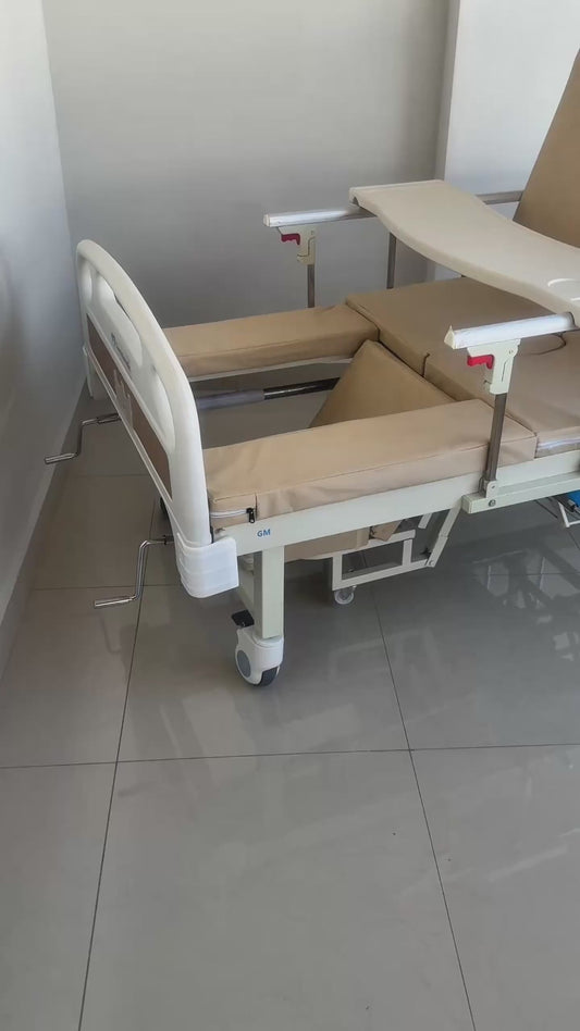 Gambimedic Cama Hospital Manual Para Casa Enfermera Multifunciones 5 Posiciones Con Baño Para Facil Evacuacion Portasuero Mesa Colchon Incluido Cama Hospitalaria 5 Funciones Soporta 260kg Envio Gratis Modelo GM-A01-01