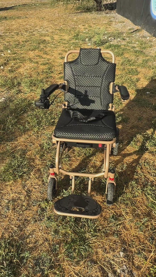 Gambimedic Silla De Ruedas Electrica Aluminio Control Led Superligera Portatil 19 Kg Motores 200w Bateria 288wh Permitida En Avion