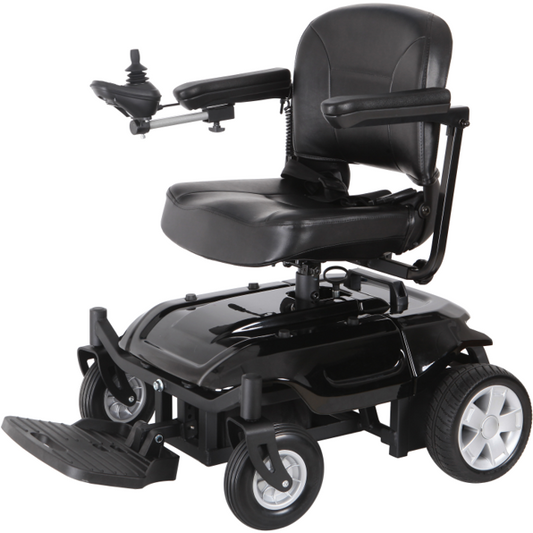 Silla de Ruedas Electrica Piel Sobrepeso Soporta Hasta 120KG