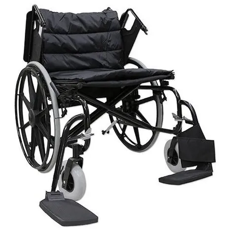 Silla De Ruedas Reforzada Acojinada Para Sobrepeso Extra Ancha Hasta 130 KG