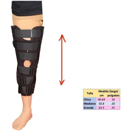 Inmovilizador De Rodilla Tripanel Rodillera Ortopedica Firme