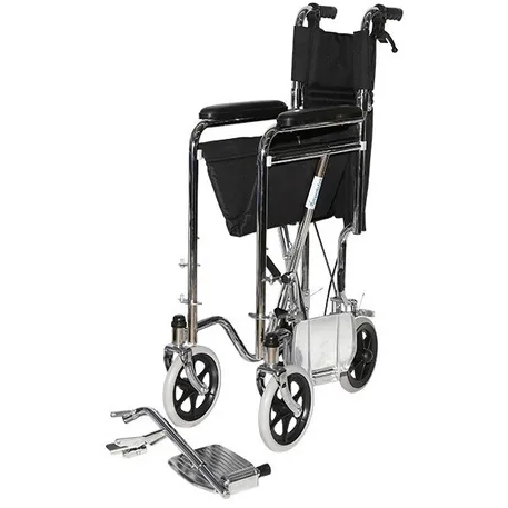 Silla De Ruedas De Traslado Descansapies Desmontable Frenos