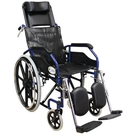 Silla De Ruedas Reclinable Elevapiernas Desmontable Acero