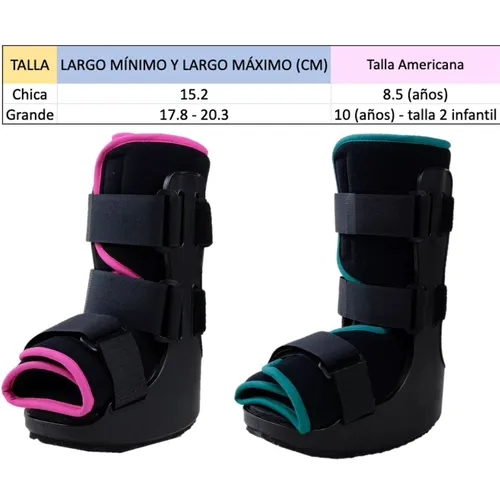 Ferula Bota Corta Walker Ortopedica Infantil Tobillo Esguince Para Niño Niña