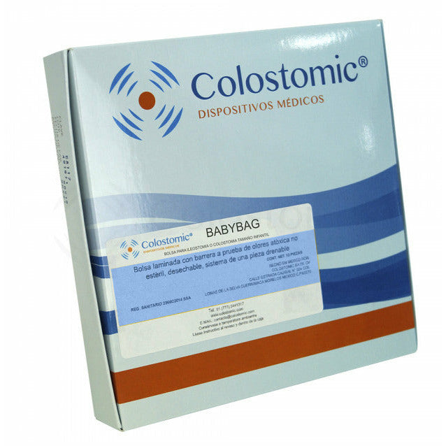 Bolsa para Ileostomía o Colostomía Tamaño Infantil Con Barrera Ajustable 15 a 64mm Caja Con 10 Piezas