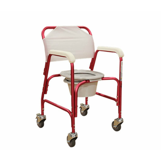 Silla De Baño Comodo Para Ducha Con Ruedas Plegable Cubeta